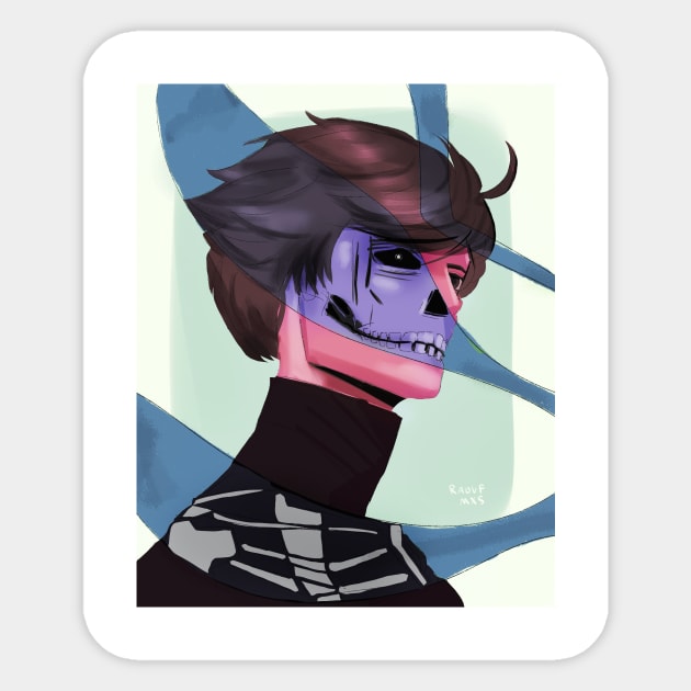Zombie Boy Sticker by Artlovelight